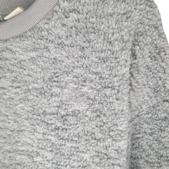 LEVI'S Meadow Fleece Crewneck Sweater Gray Women's Size M - Picture 6 of 15